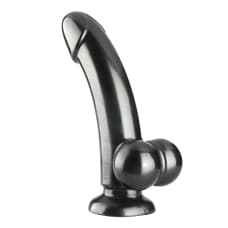 Buy Dream Toys Smooth & Sleek Metallic Suction Cup Dildo with Balls Online