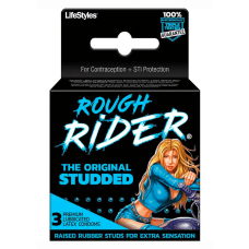 Buy Rough Rider "Original Studded" Raised Rubber Studded Condoms 3pk Online