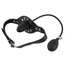 Buy Black Leather Inflatable Gag Online