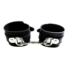 Buy Rouge Garments Black Rubber Ankle Cuffs Online