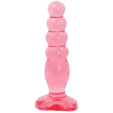 Buy Crystal Jellies Anal Delight Ribbed Butt Plug Online