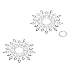 Buy Petits Joujoux Gloria Silver Nipple and Belly Button Pasties Online