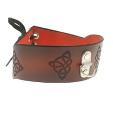 Buy House of Eros Dark Red Celtic Collar with Ring Online