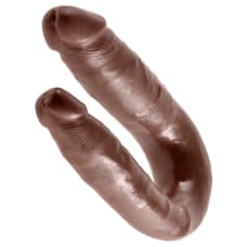 Buy King Cock Small Brown Double Trouble Dildo Online