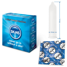 Buy Skins Condoms Natural 4 Pack Online