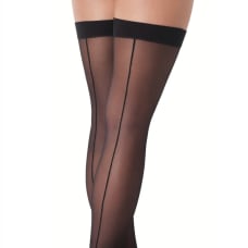 Buy Black Sexy Stockings with Seem Online