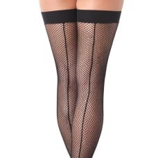 Buy Black Fishnet Stockings with Seem Online