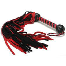 Buy Suede Flogger Whip Red and Black Online