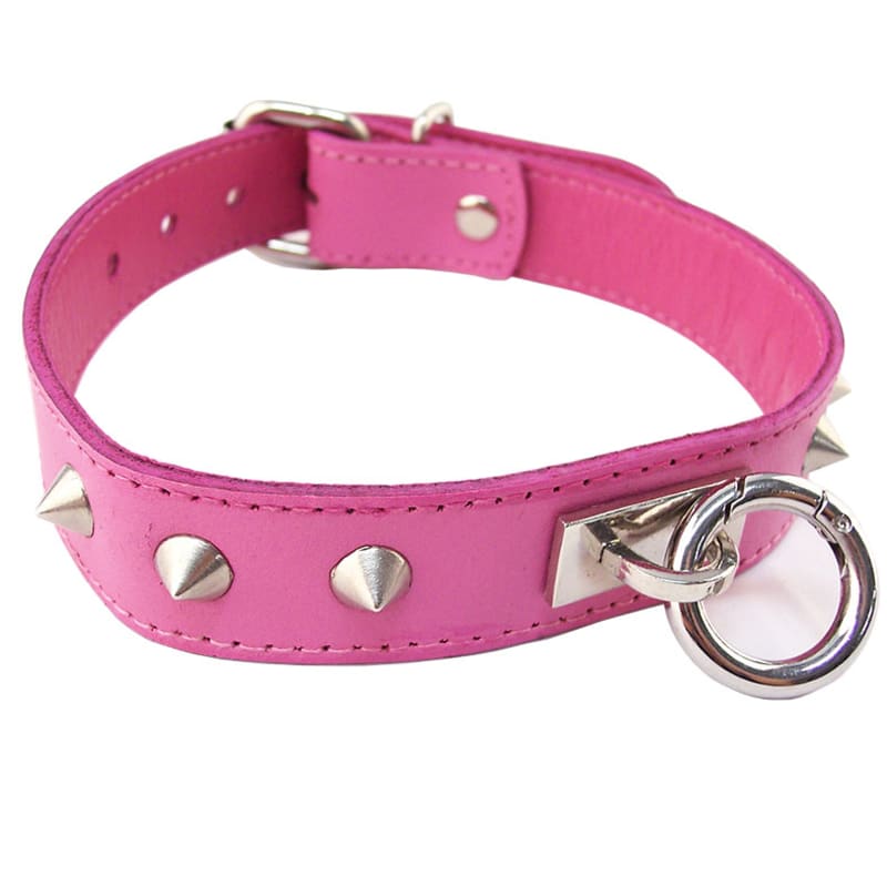 Thumb for main image Rouge Garments Pink Studded ORing Studded Collar