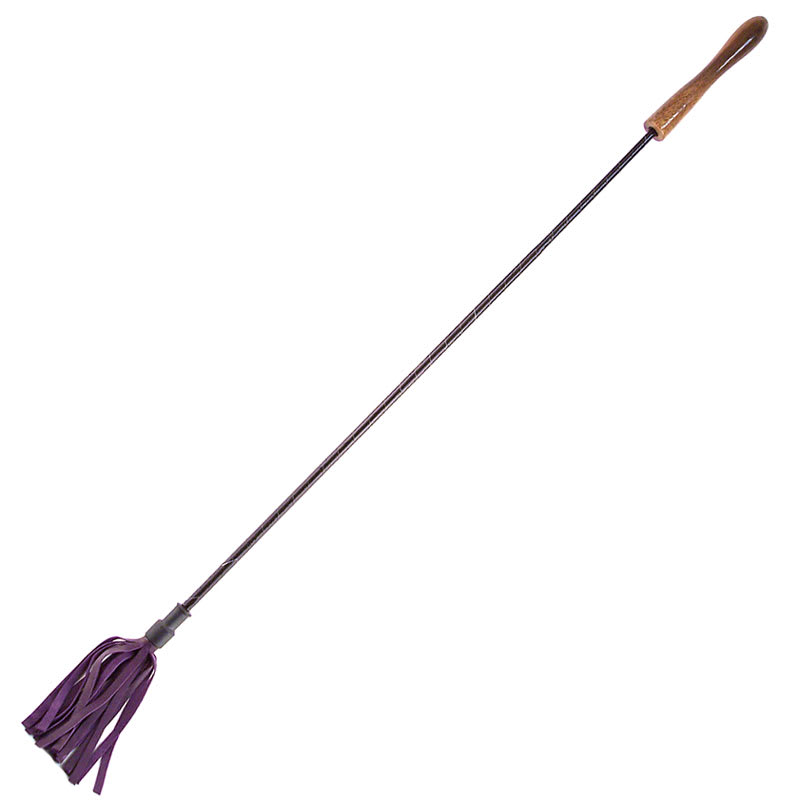 Thumb for main image Rouge Garments Riding Crop with Wooden Handle Purple