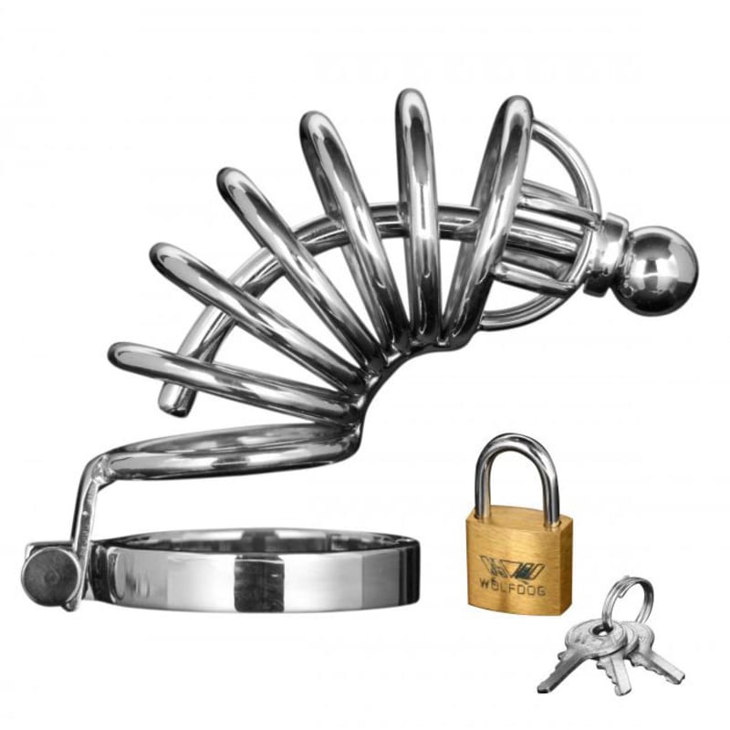 Thumb for main image Asylum 6 Ring Locking Chastity Cage