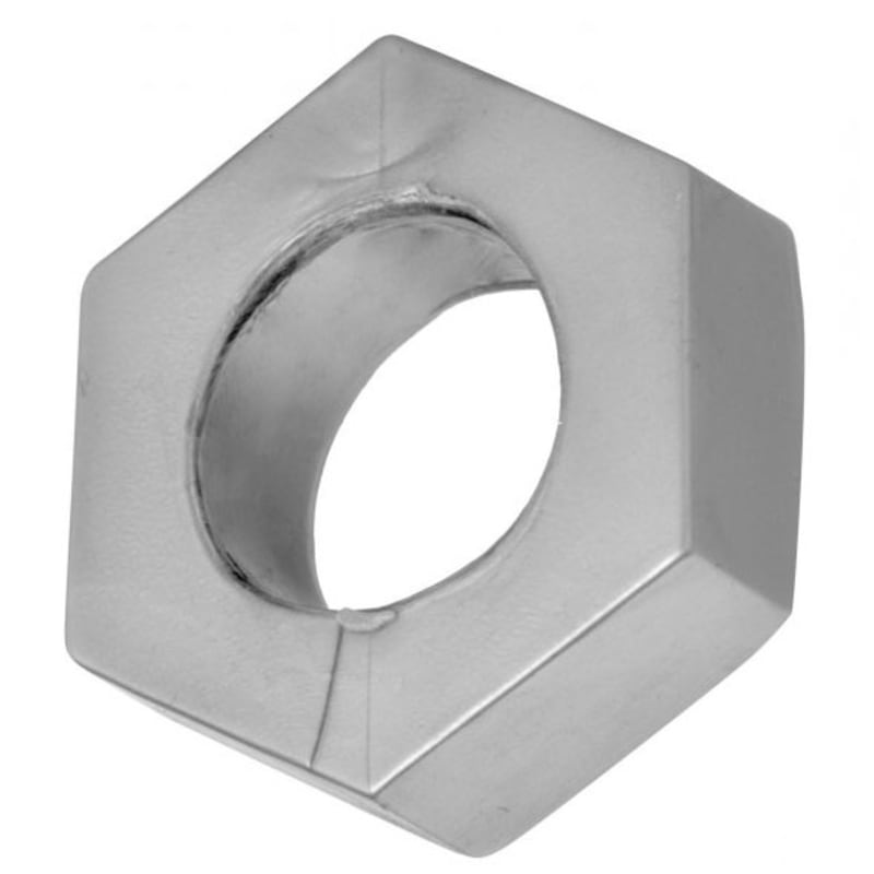 Thumb for main image Silver Hex Heavy Duty Cock Ring and Ball Stretcher