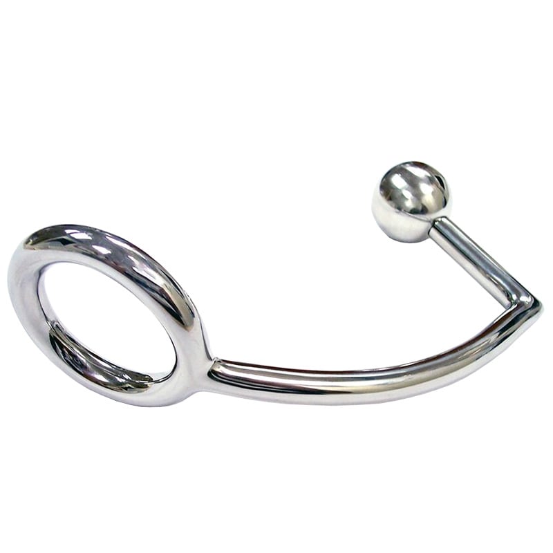 Thumb for main image Rouge Garments Stainless Steel Penis Ring With Anal Probe