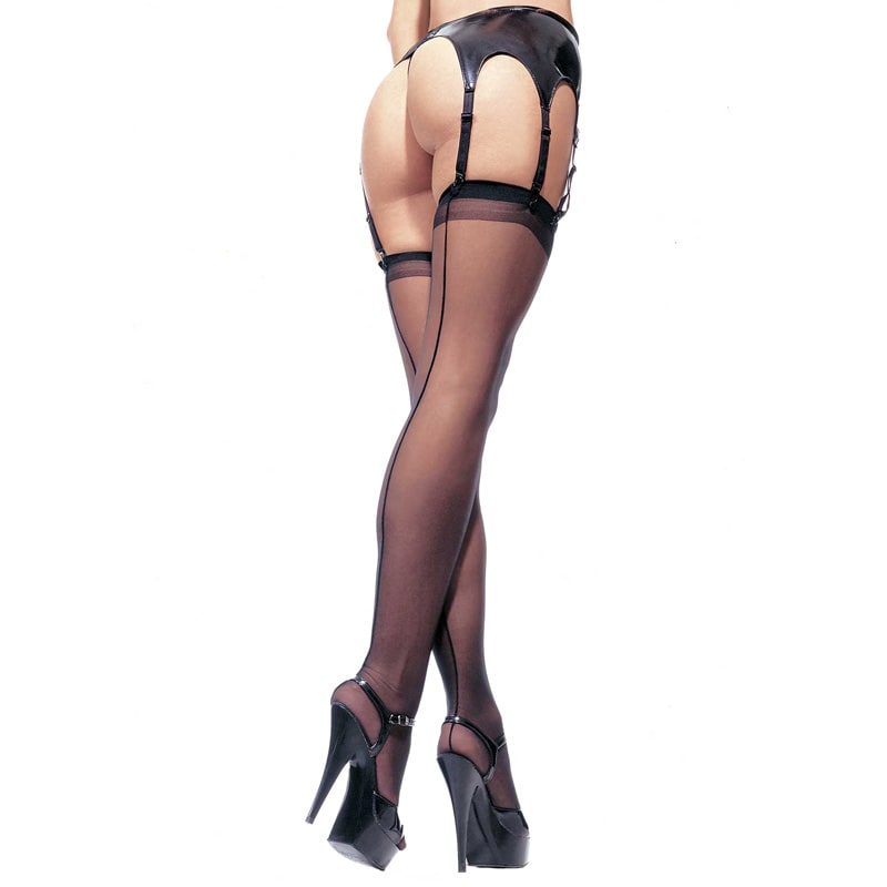 Thumb for main image Leg Avenue Sheer Stockings Black