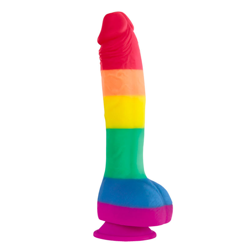 Thumb for main image Pride Edition Realistic Silicone Dildo With Balls Multicoloured