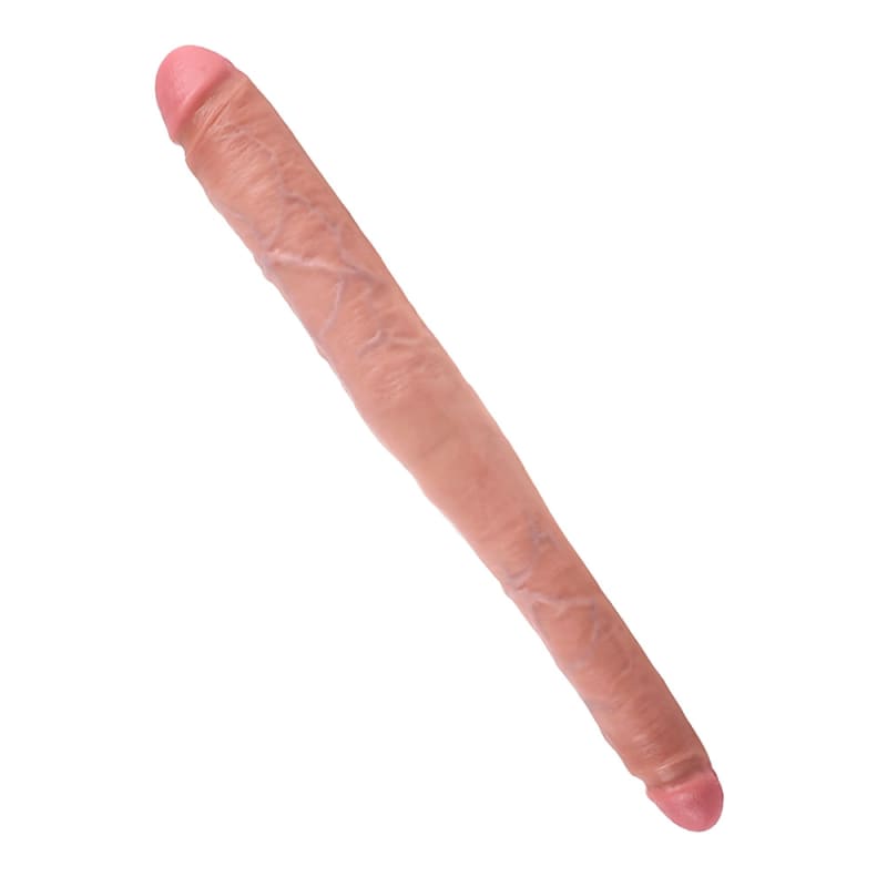 Thumb for main image King Cock 16 Inch Tapered Double Dildo Flesh