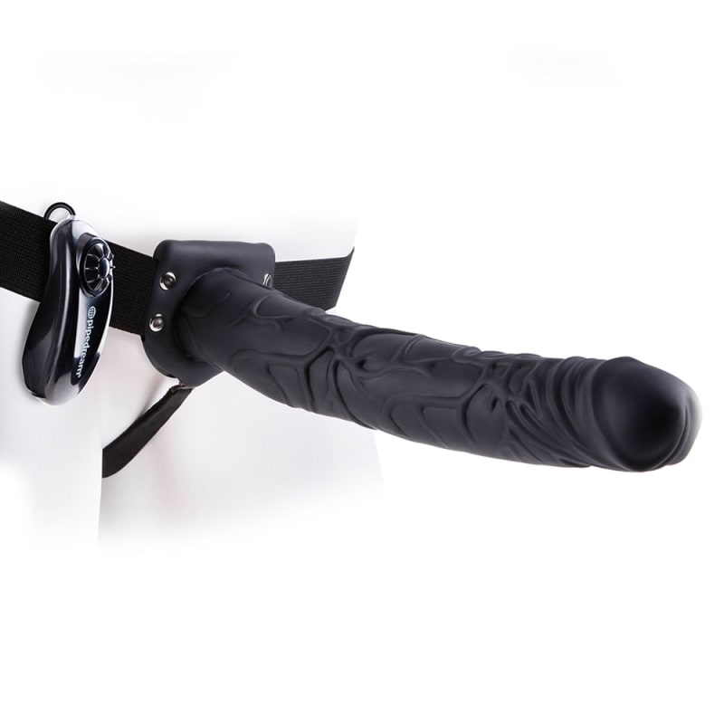 Thumb for main image Fetish Fantasy Series 11 Inch Vibrating Hollow Strap On Black