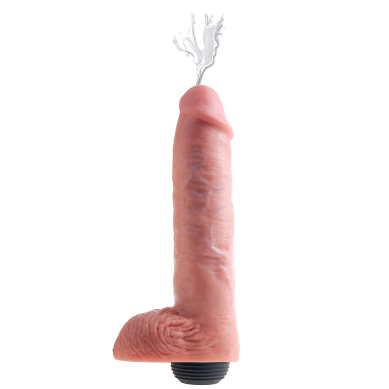 Thumb for main image King Cock 11 Inch Squirting Dildo With Balls Flesh