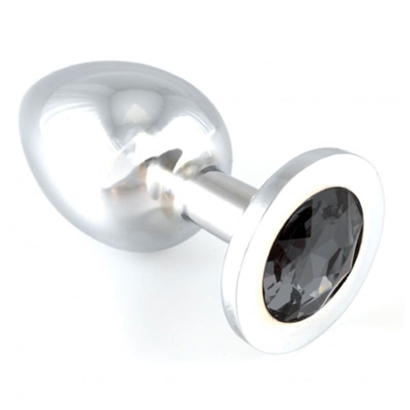 Thumb for main image Heavy Metal Butt Plug With Black Crystal