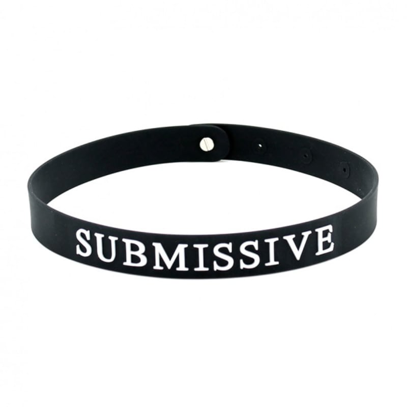 Thumb for main image Black Silicone Submissive Collar