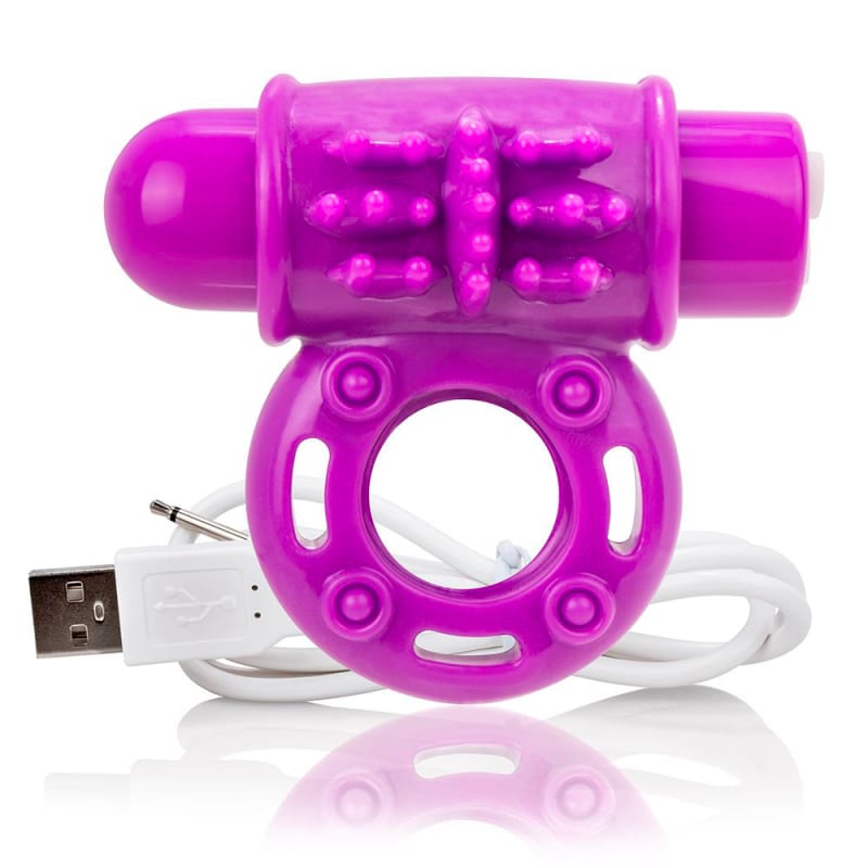 Thumb for main image Screaming O Charged OWow Purple Vibrating Cock Ring