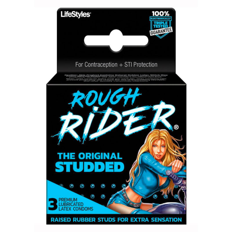 Thumb for main image Rough Rider "Original Studded" Raised Rubber Studded Condoms 3pk