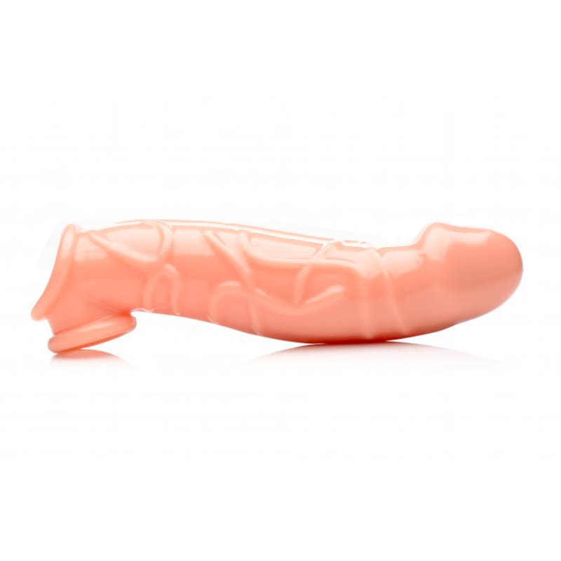 Thumb for main image Size Matters Veined Penis Extender Sleeve Flesh 2 Inches