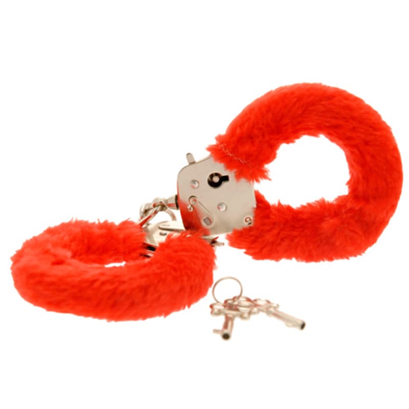 Thumb for main image Toy Joy Furry Fun Cuffs Red Plush