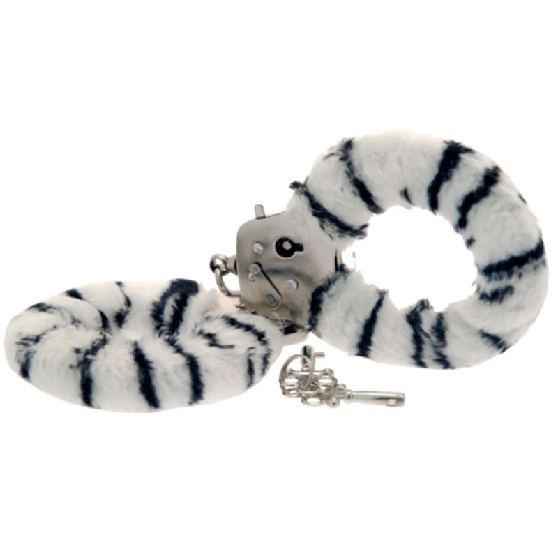 Thumb for main image Toy Joy Furry Fun Cuffs Zebra Plush