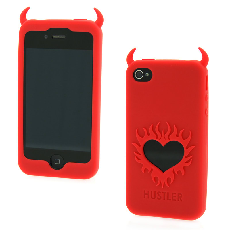 Thumb for main image Hustler Silicone iPhone 4 and 4s Red Horny Heart Case