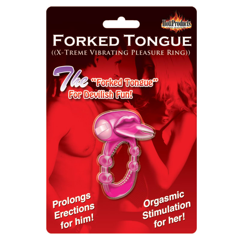 Thumb for main image Forked Tongue Vibrating Silicone Cock Ring