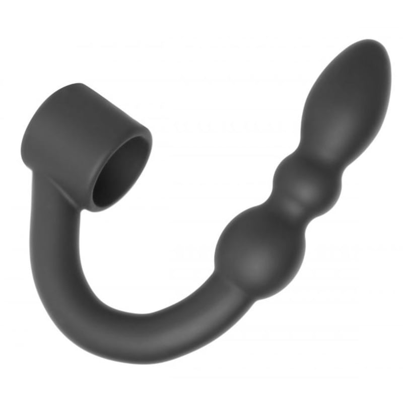 Thumb for main image Silicone Shaft Ring With Flexible Beaded Anal Dildo