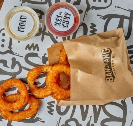 Onion Rings with a Sauce - With sauce of your choice

