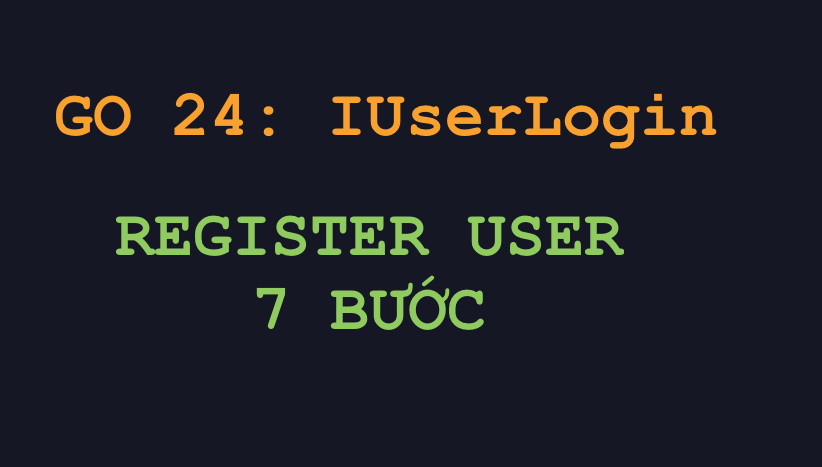Go Backend Ecommerce: [User Login Interface] Implementation ...