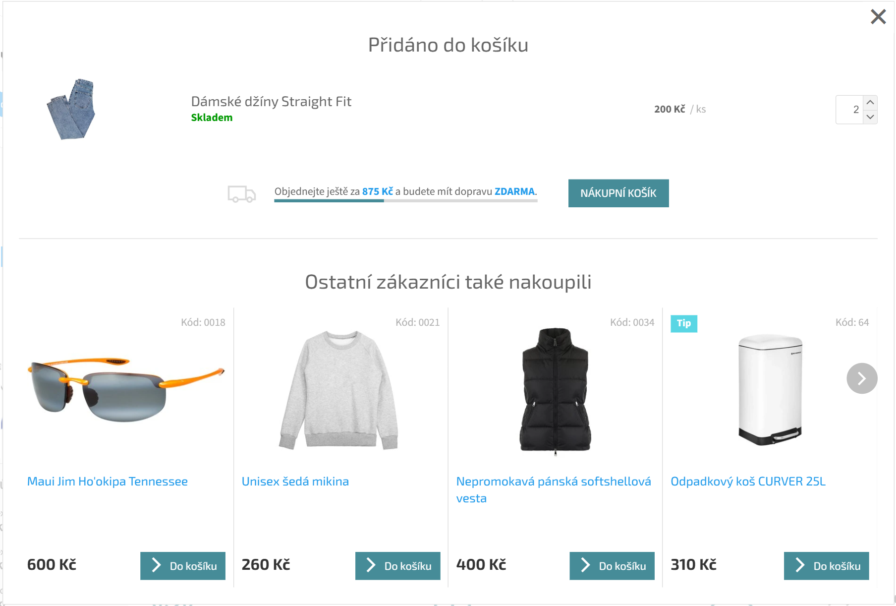 Okno rozšířené objednávky s dalšími možnostmi zobrazení (dostupné pouze na Shoptet Premium)