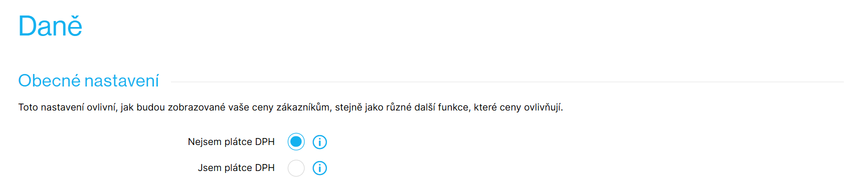 E-shop v režimu neplátce DPH