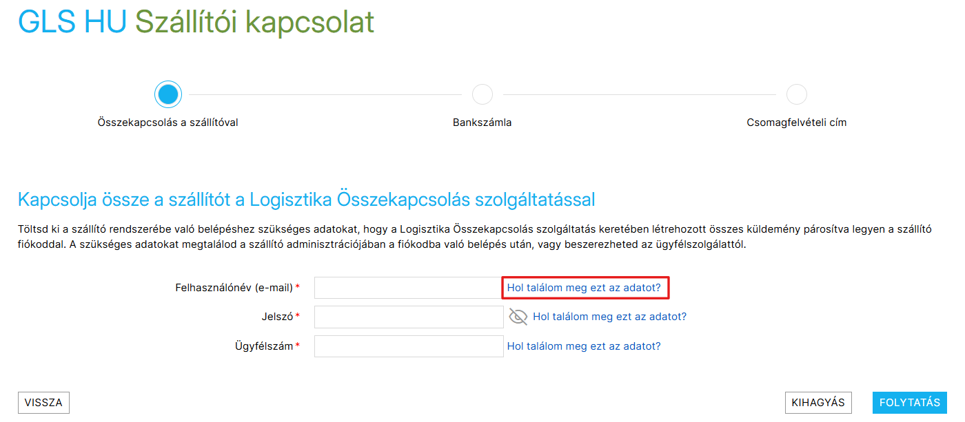Szállító aktiválása a Shoptet Logisztika Összekapcsolás szolgáltatásban