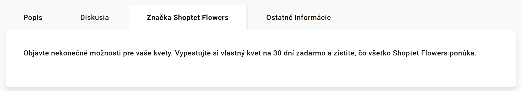Zobrazenie popisu značky v detaile produktu v šablóne Samba