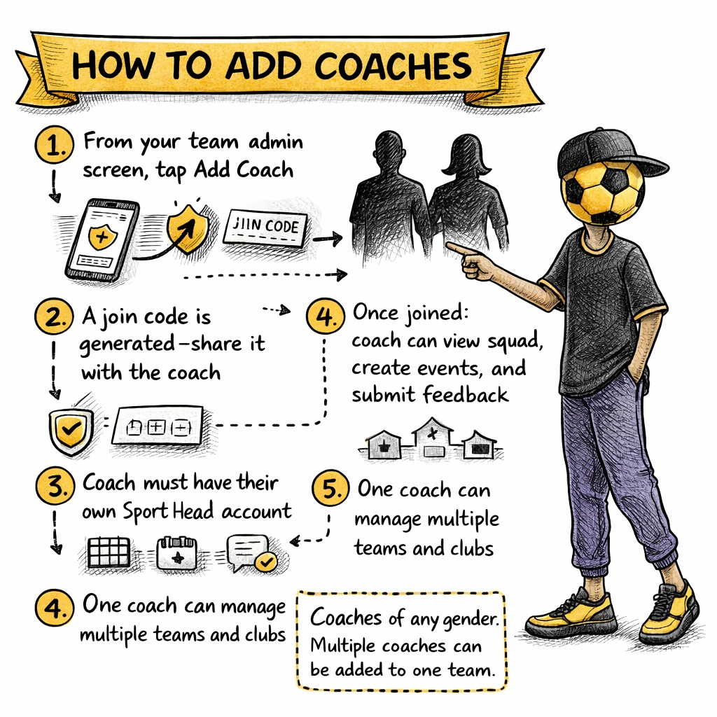 Add coaches screen