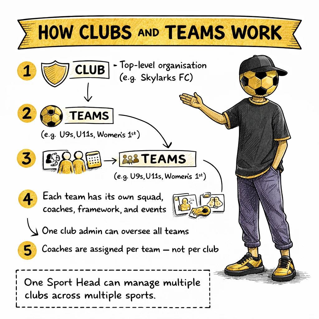 Club and team structure