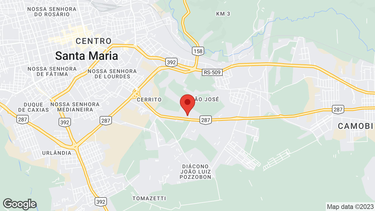 BR-287, Km 240, 1664 - Cerrito, Santa Maria - RS, 97060-500, Brasil