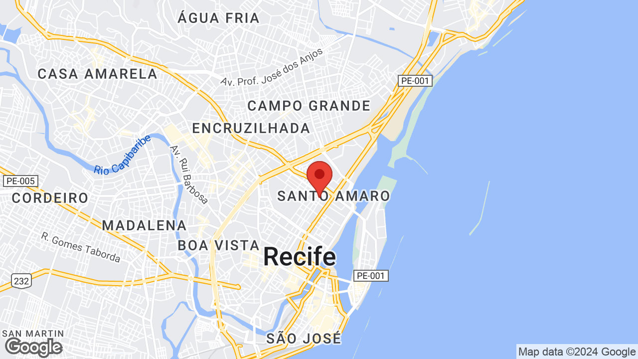 R. do Sossego, 1344 - Santo Amaro, Recife - PE, 50100-150, Brasil