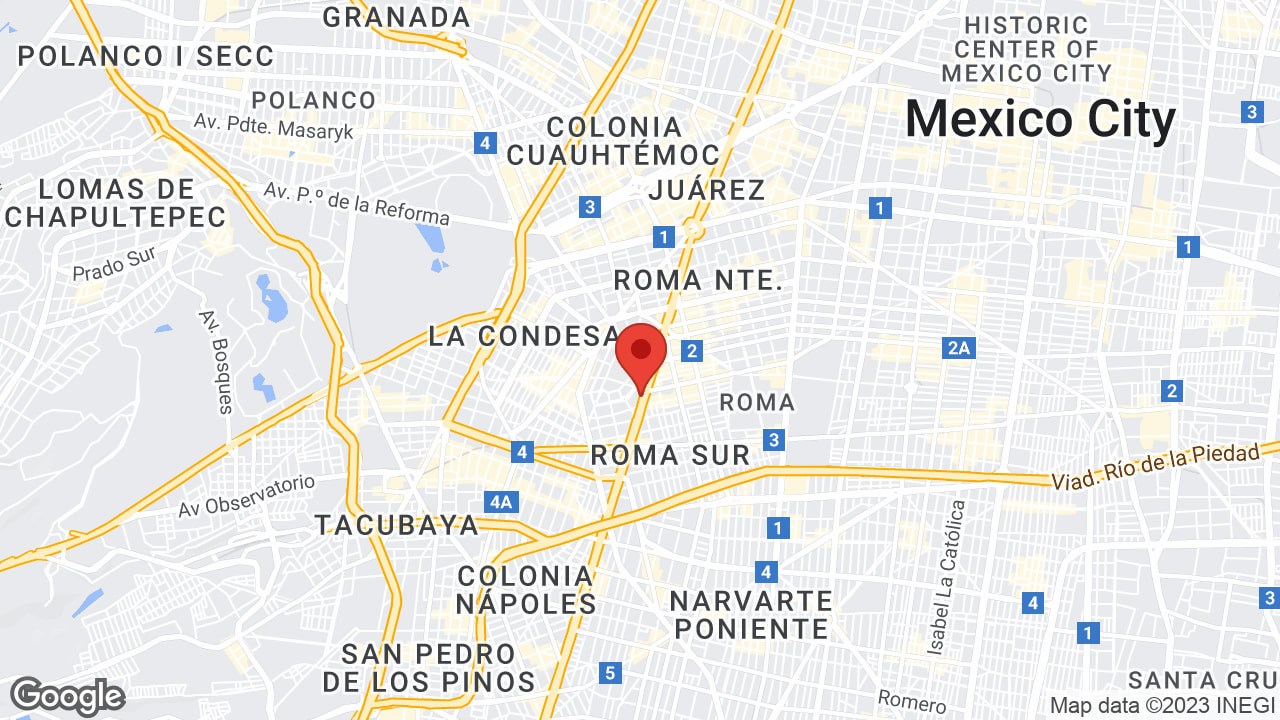 Avenida Insurgentes Sur 377, Hipódromo, Colonia Condesa, Cuauhtémoc, 06100 Ciudad de México, CDMX, Mexico