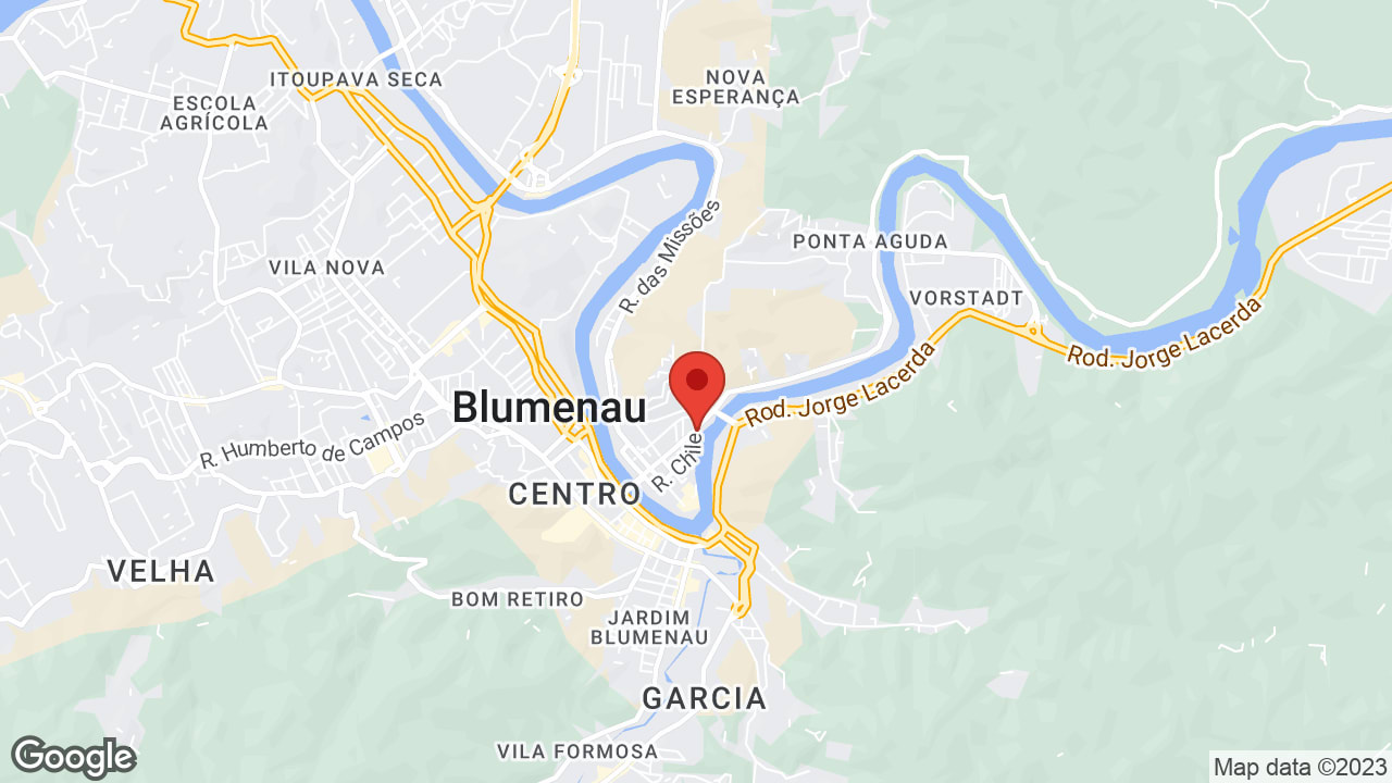 R. República Argentina, 606 - Ponta Aguda, Blumenau - SC, 89050-100, Brasil