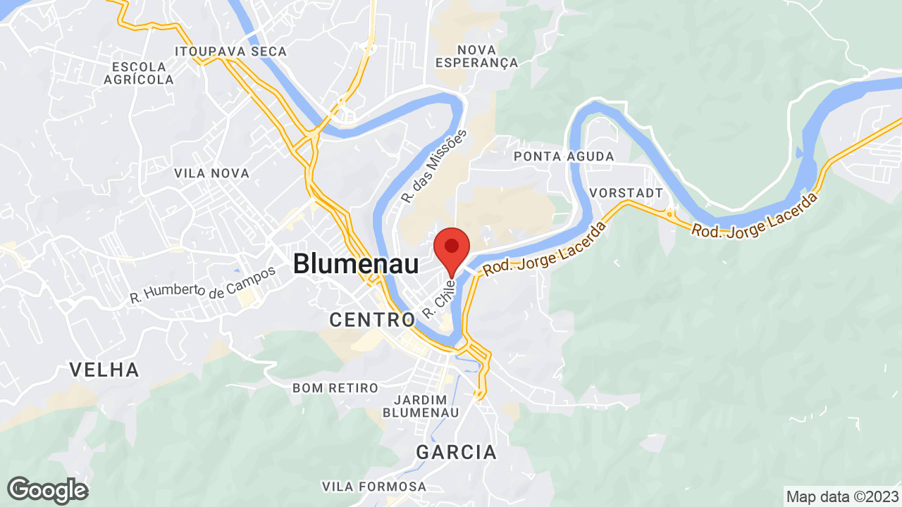 R. República Argentina, 606 - Ponta Aguda, Blumenau - SC, 89050-100, Brasil