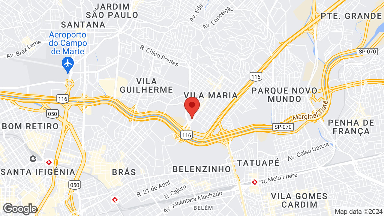 Av. Guilherme Cotching, 481 - Vila Maria, São Paulo - SP, 02113-011, Brasil