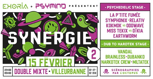 Synergie #2 | 2 Stages : Dub to Hardtek // Prog to Psytrance