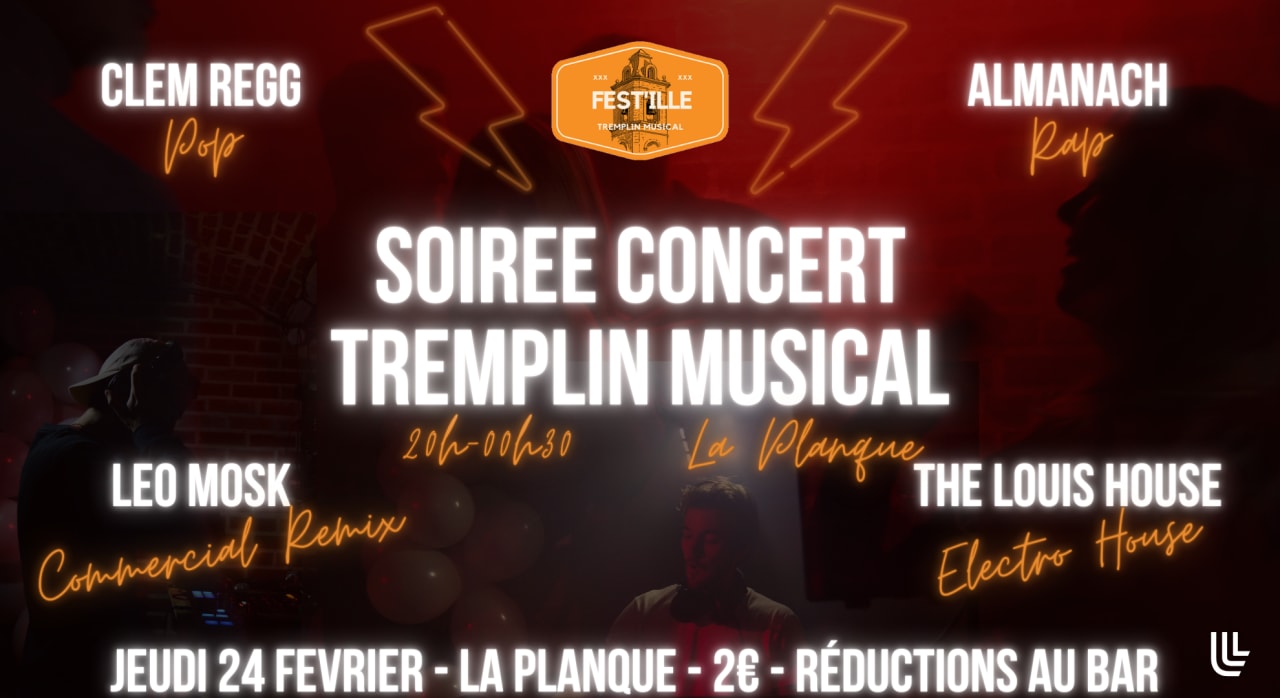 💃 Soirée Concert #4 - FEST'ILLE - Tremplin Musical 🕺 @LaPlanque