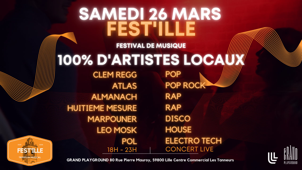 FEST'ILLE 🔊 Festival de Musique 🧡 100% d'artistes locaux 🧡