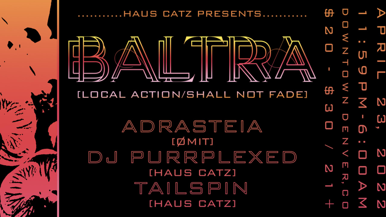 Haus Catz presents BALTRA + Adrasteia